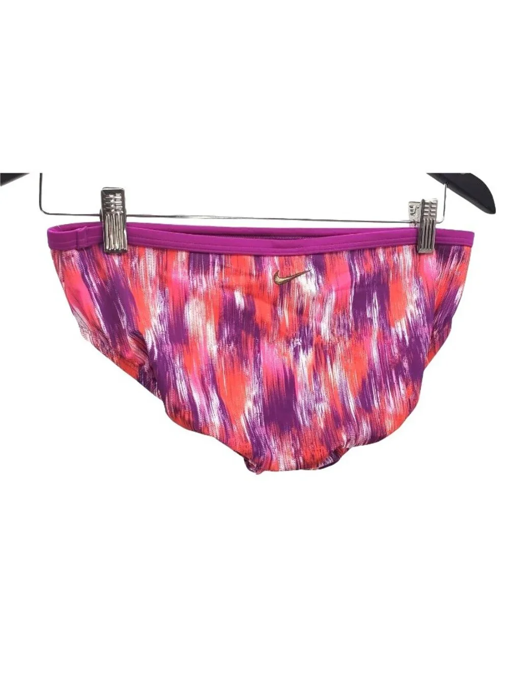 NIKE Junior XL Bikini Bottom Bathingsuit Vivid Purple Tie-dye Purple Swimwear